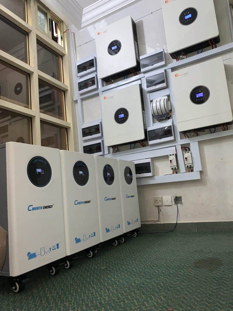 60kWh lithium battery storage system installed at The Golf Prince Hotel